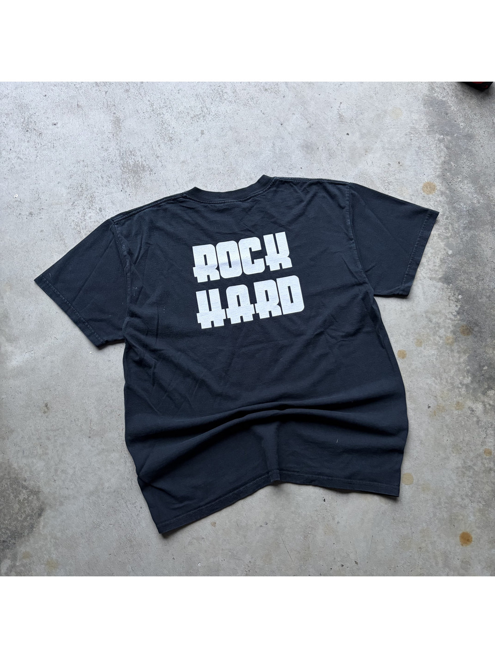 "Rock Hard" Gildan Ultra Cotton Heavyweight  T-Shirt Size L